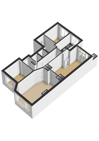 Floorplan - Lunterenstraat 102, 2573 PS Den Haag